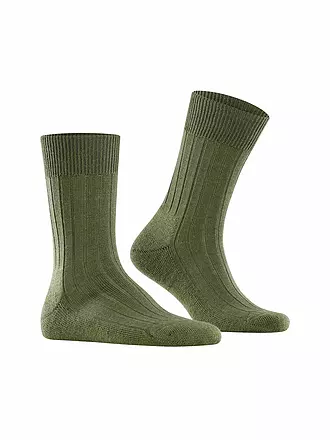 FALKE | Chaussettes homme Teppich im Schuh anthracite mel. | dunkelgrün